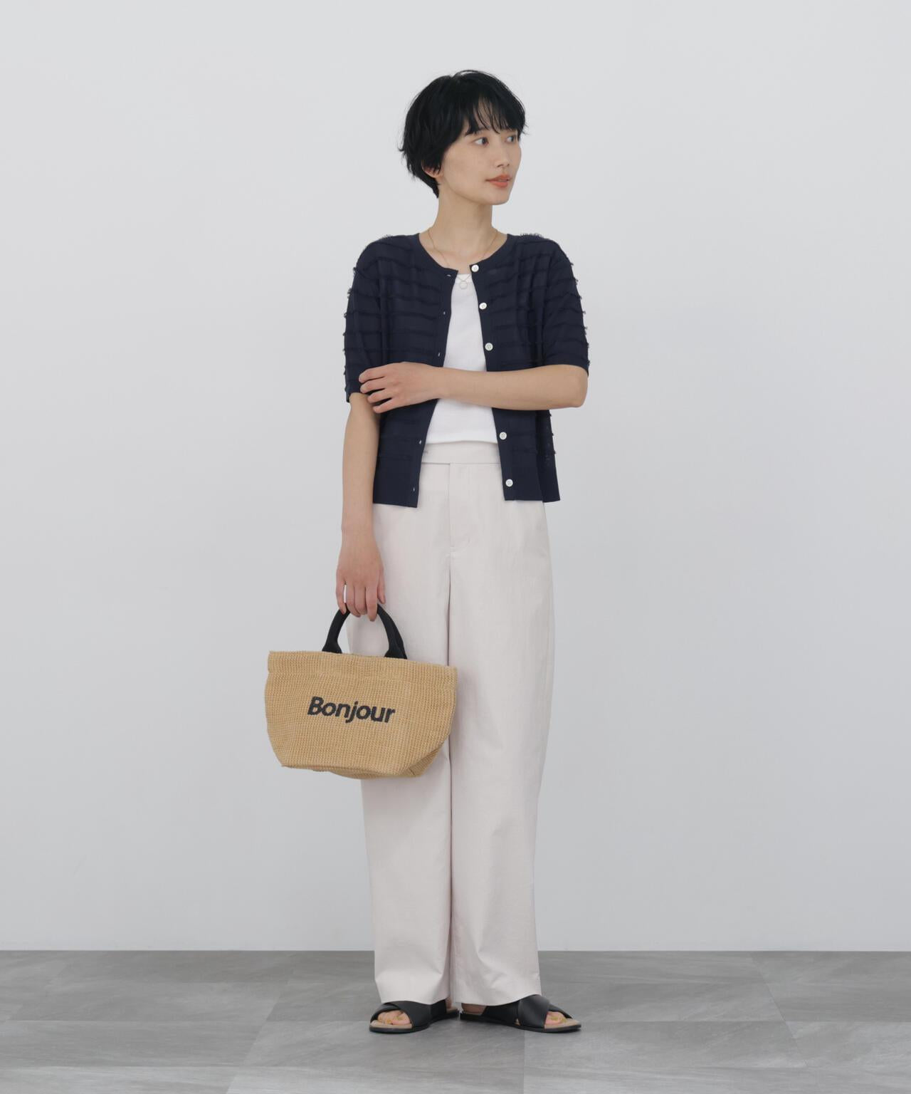 《名品 / 接觸冷感 / UVカット / 洗える》 直筒 クールマックス面料 褲子