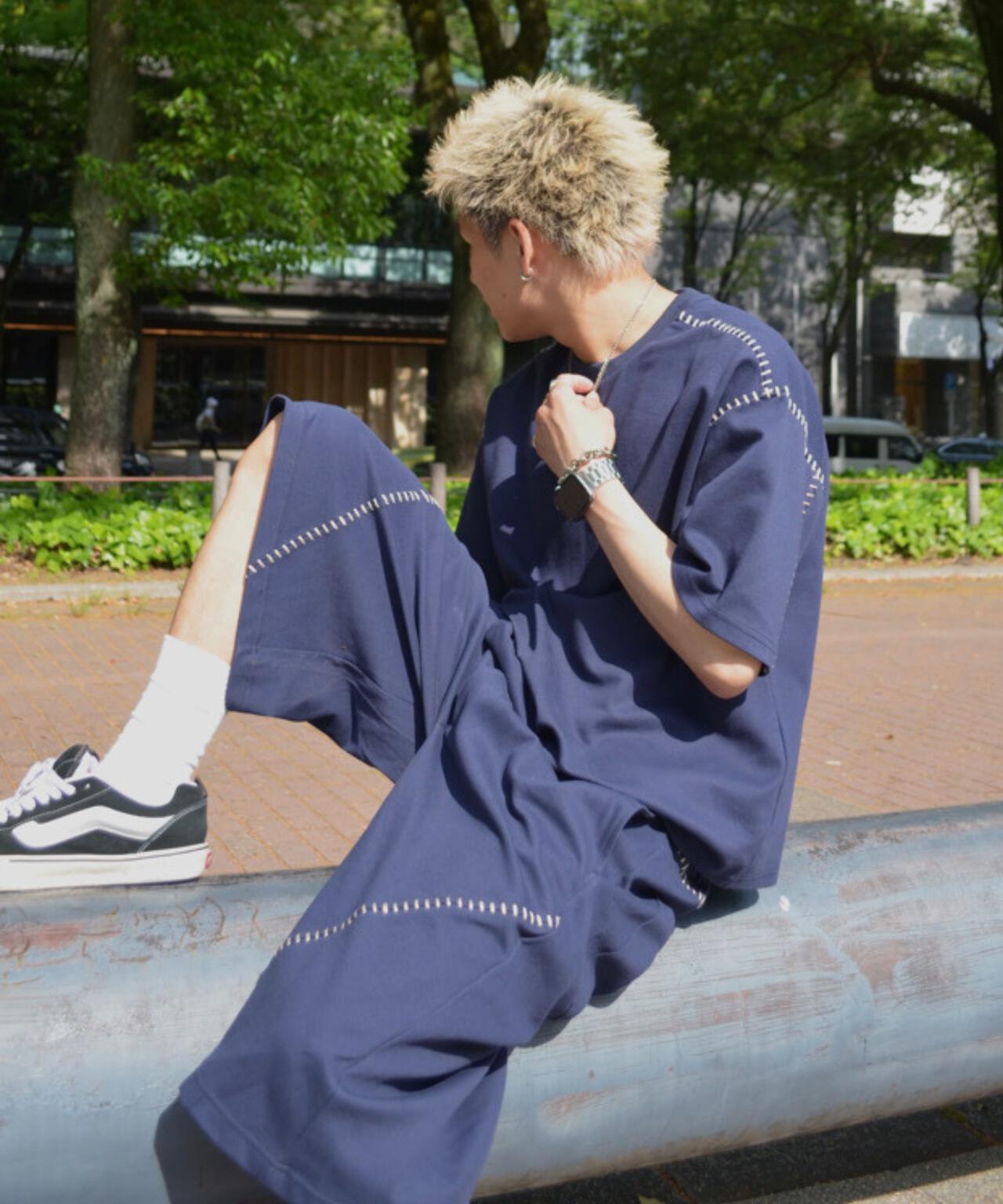 B omnivore STITCH TEE 縫線T恤