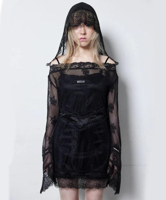 neith./ネイス/Veil-Offshoulder Dress 連衣裙
