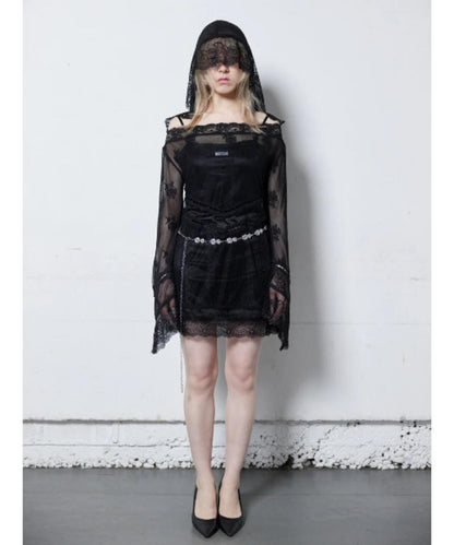 neith./ネイス/Veil-Offshoulder Dress 連衣裙