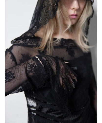 neith./ネイス/Veil-Offshoulder Dress 連衣裙