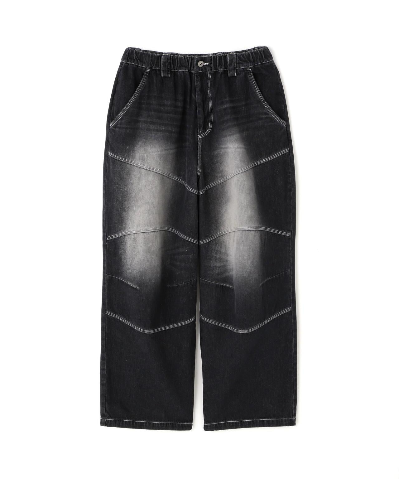 RENOVA BIKER DENIM EASY PANTS 長褲