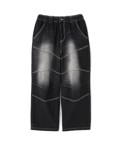 RENOVA BIKER DENIM EASY PANTS 長褲