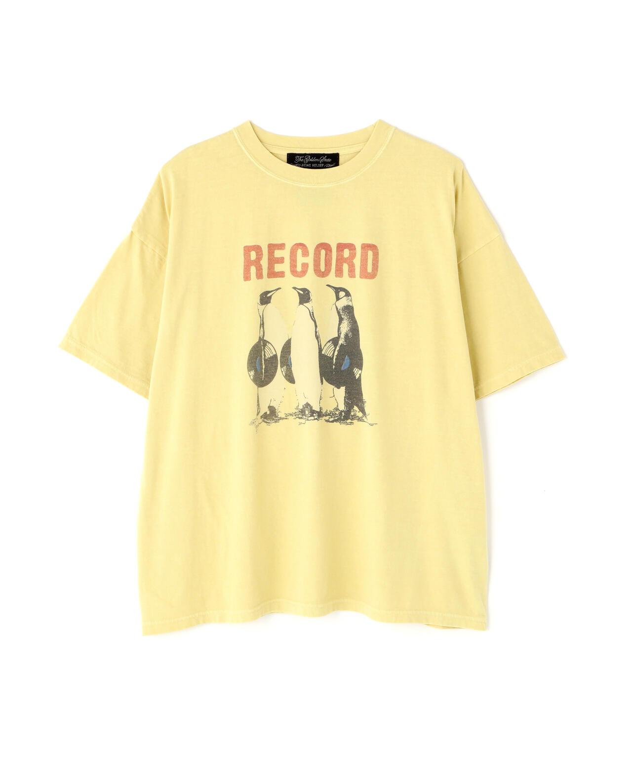 聯名款 寬鬆版型 RECORD印花 20/-天竺面料 T恤