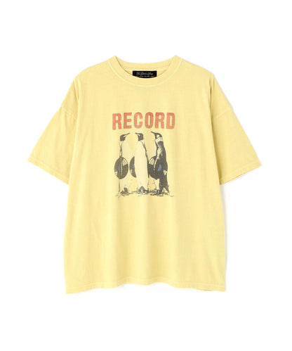 聯名款 寬鬆版型 RECORD印花 20/-天竺面料 T恤