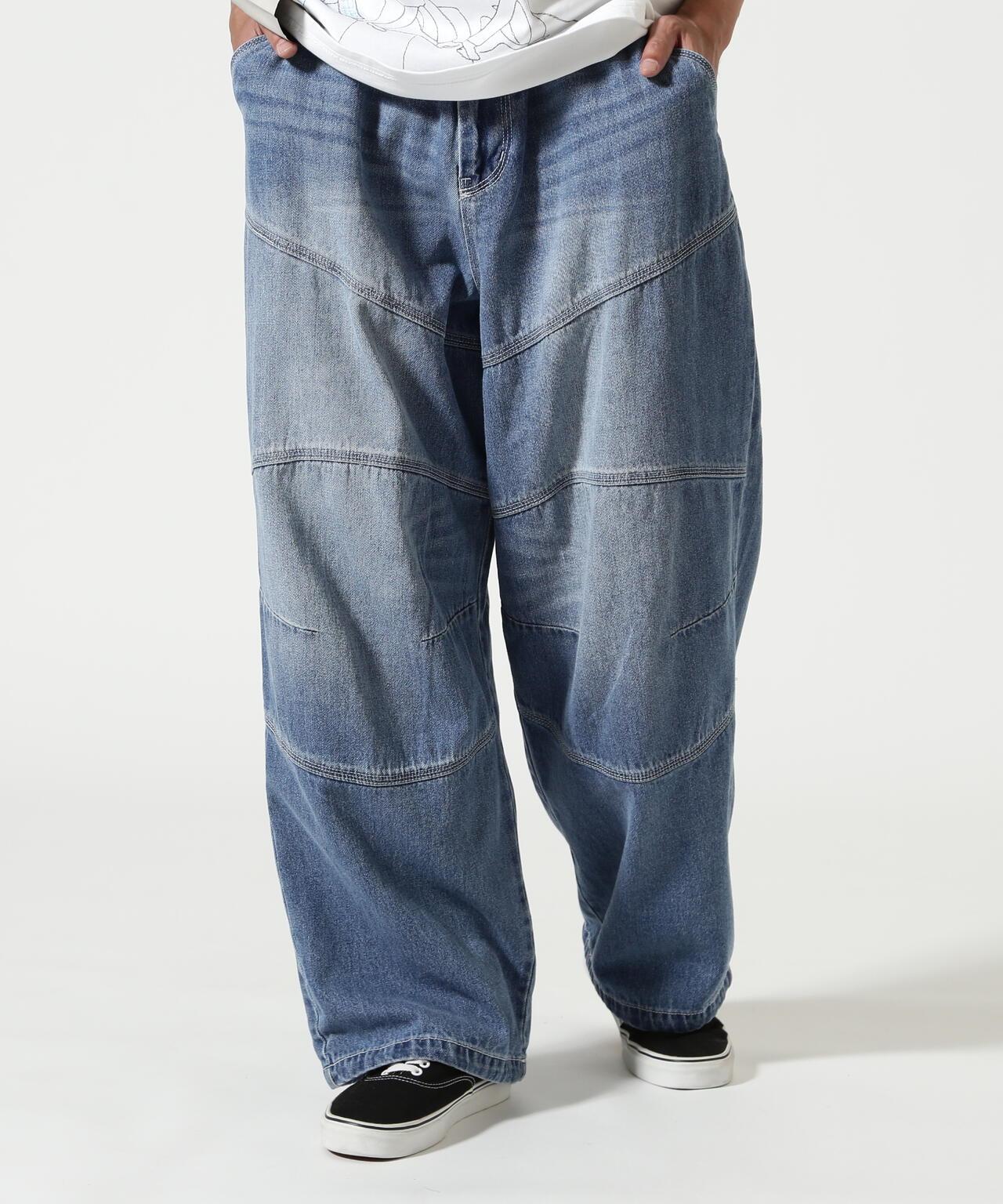 RENOVA BIKER DENIM EASY PANTS 長褲