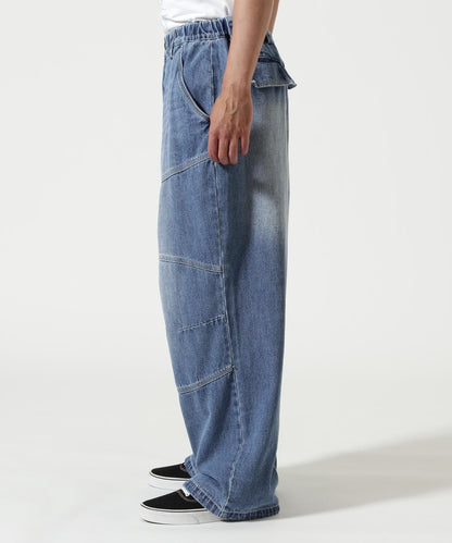 RENOVA BIKER DENIM EASY PANTS 長褲