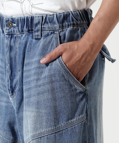 RENOVA BIKER DENIM EASY PANTS 長褲