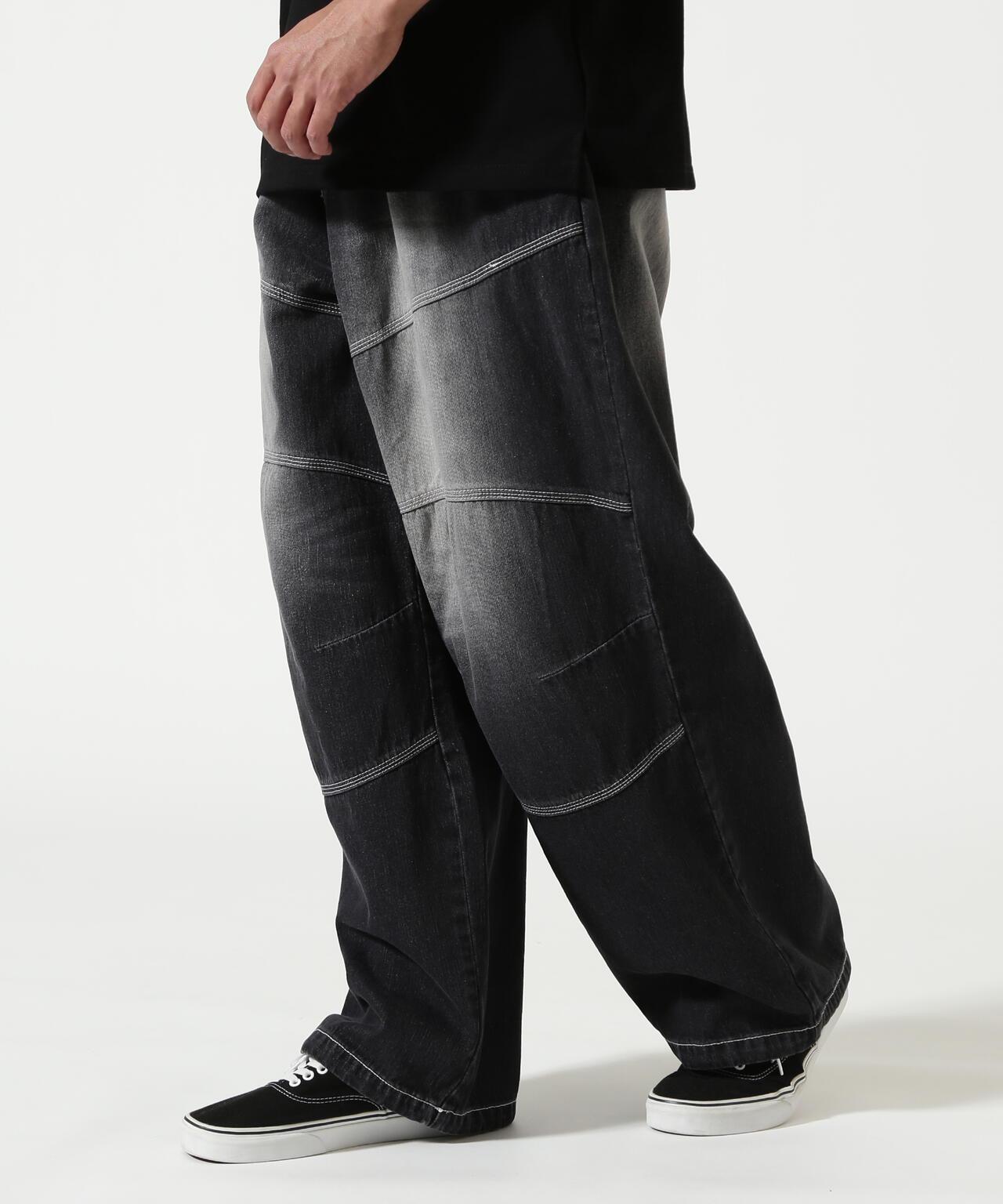 RENOVA BIKER DENIM EASY PANTS 長褲