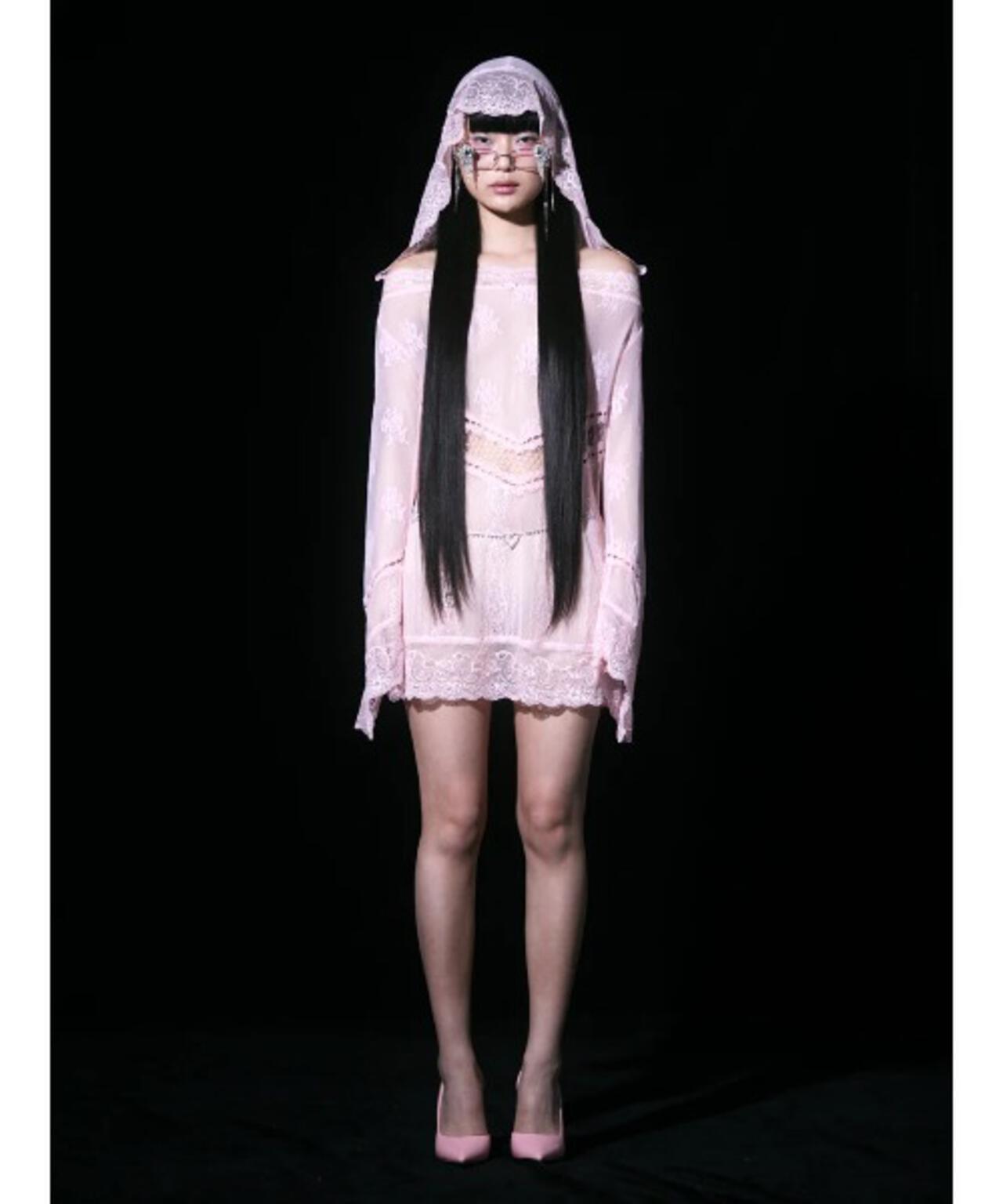 neith./ネイス/Veil-Offshoulder Dress 連衣裙