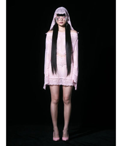 neith./ネイス/Veil-Offshoulder Dress 連衣裙