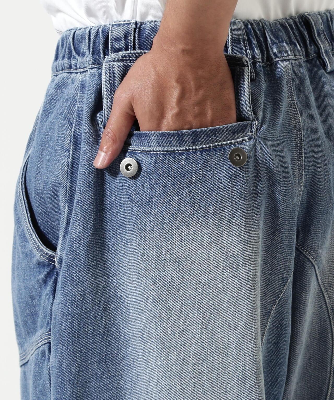 RENOVA BIKER DENIM EASY PANTS 長褲