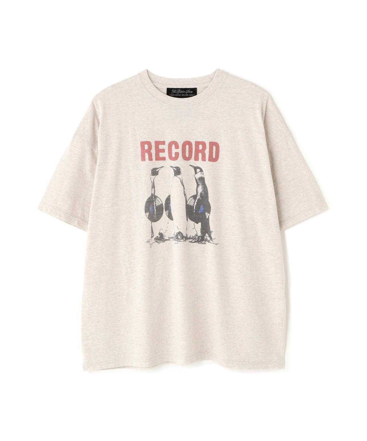 聯名款 寬鬆版型 RECORD印花 20/-天竺面料 T恤