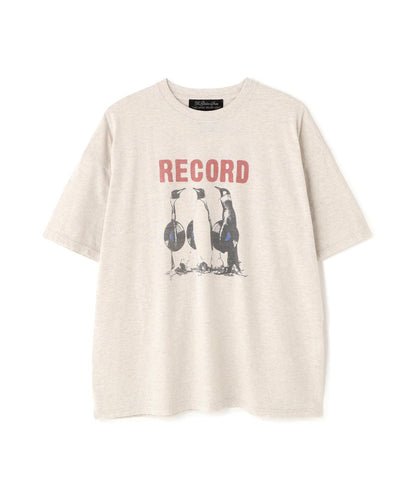 聯名款 寬鬆版型 RECORD印花 20/-天竺面料 T恤