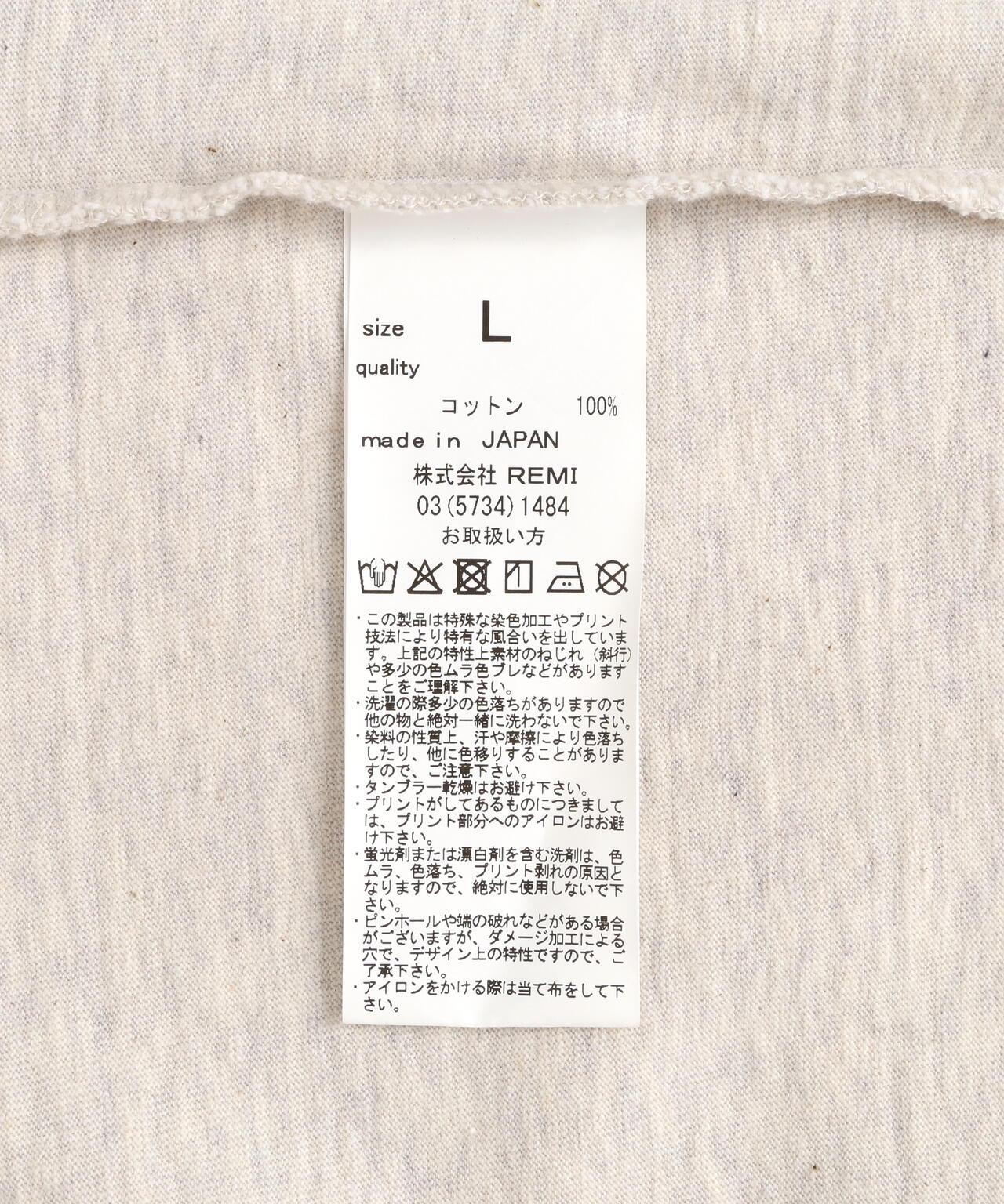 聯名款 寬鬆版型 RECORD印花 20/-天竺面料 T恤