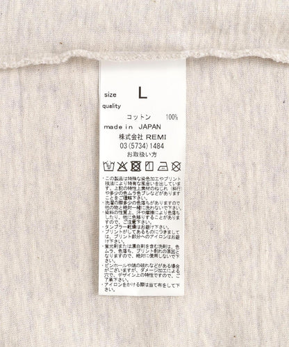 聯名款 寬鬆版型 RECORD印花 20/-天竺面料 T恤