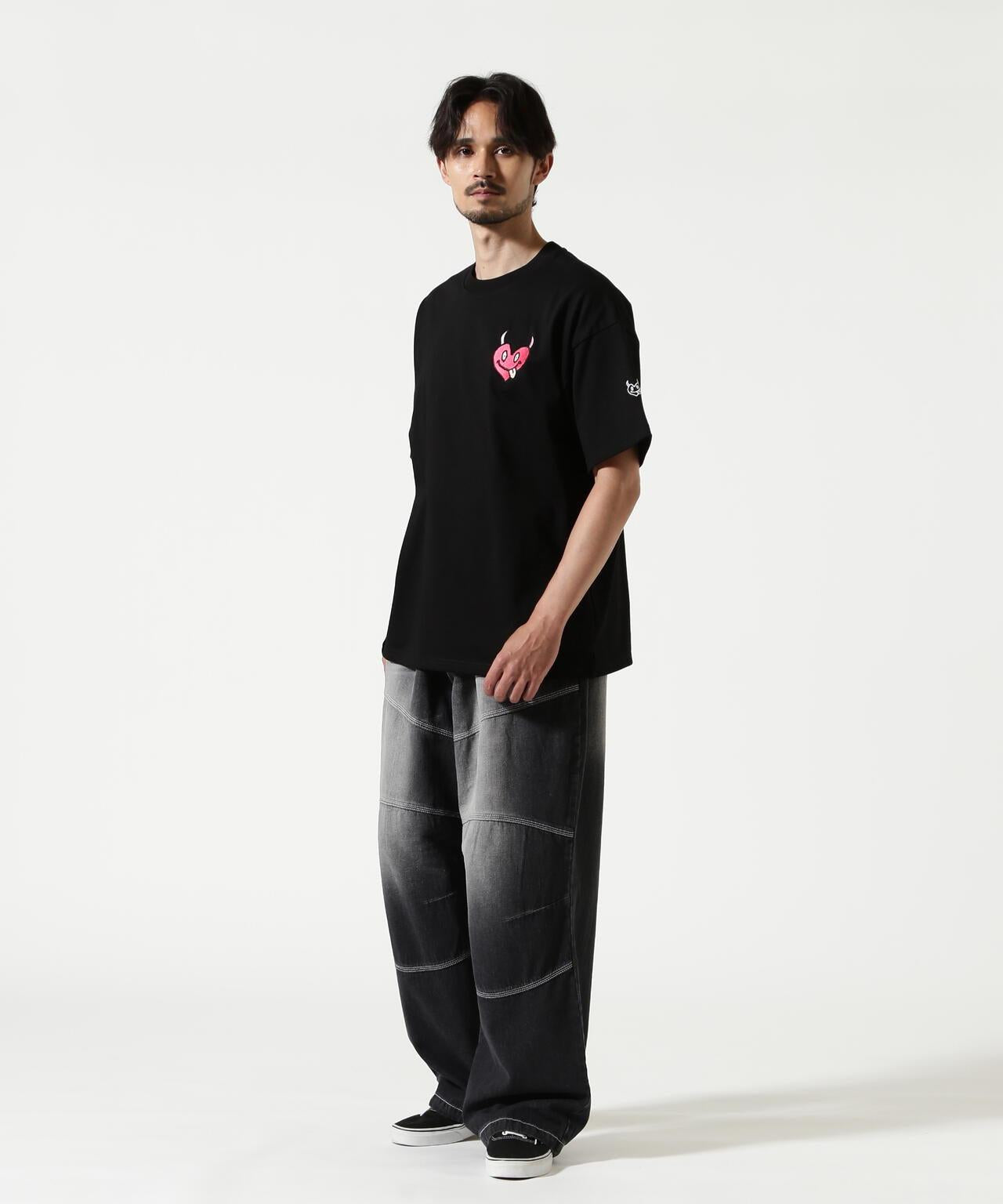 RENOVA BIKER DENIM EASY PANTS 長褲