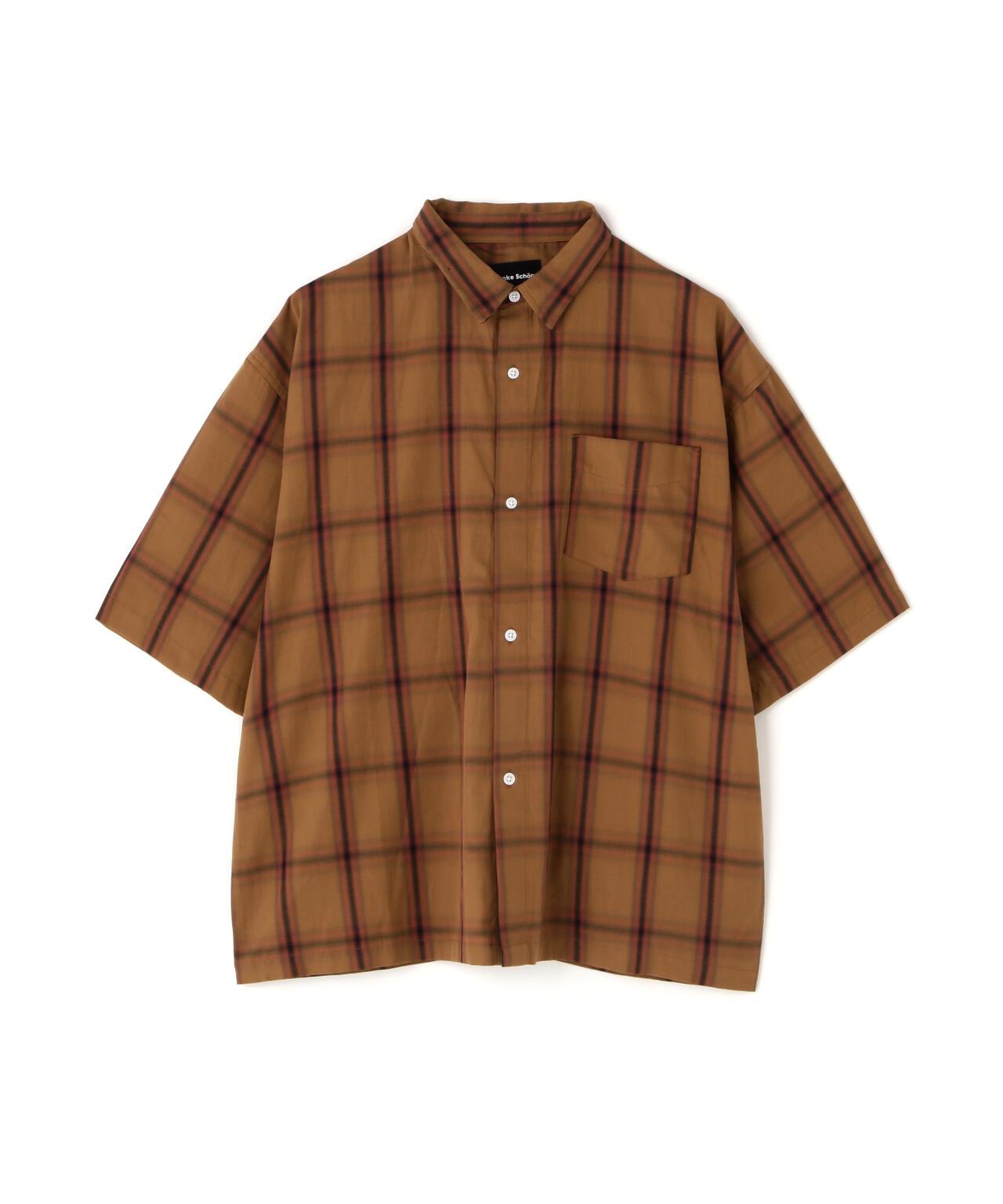 DankeSchon/ダンケシェーン OMBRE CHECK S/S SHIRTS 襯衫