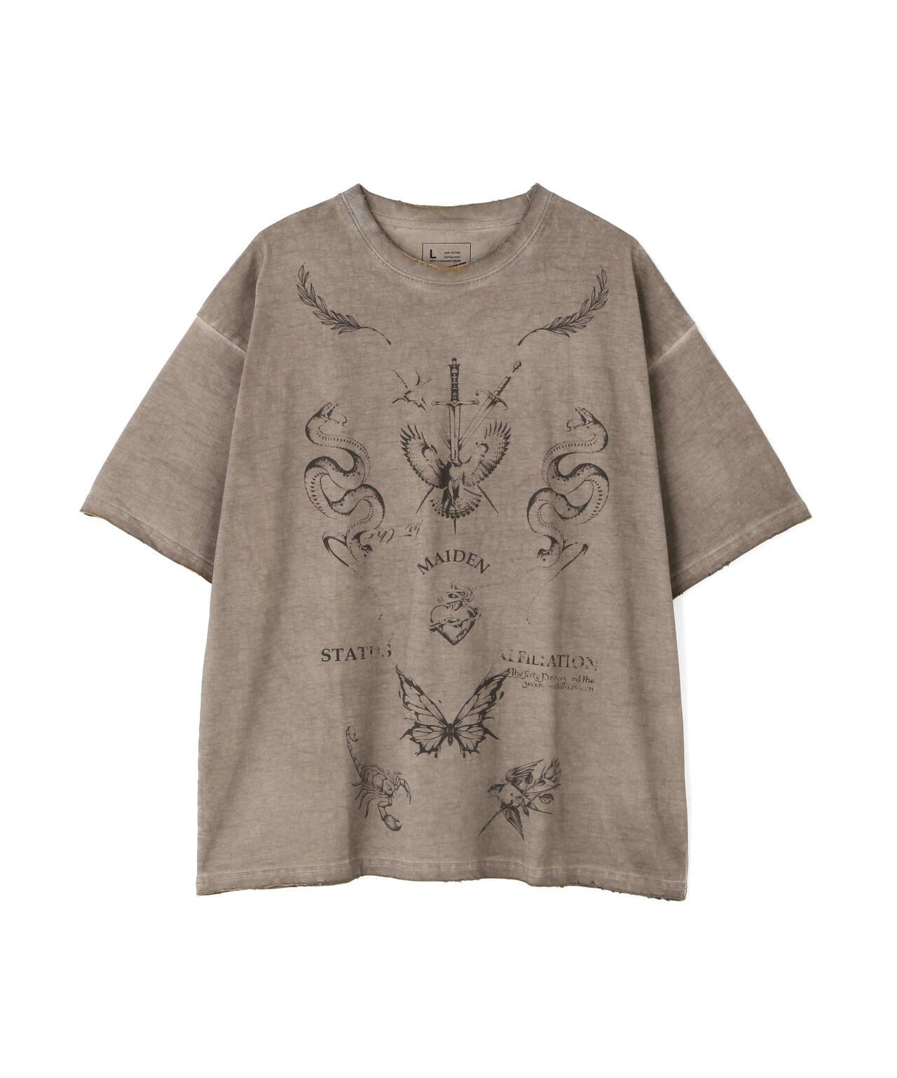 SPRAY BURN S/S TEE CROSS