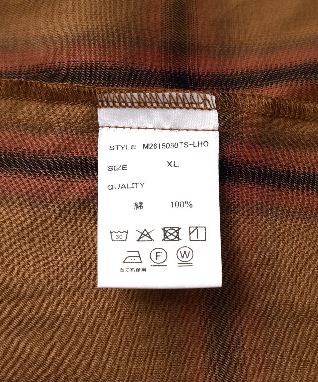 DankeSchon/ダンケシェーン OMBRE CHECK S/S SHIRTS 襯衫