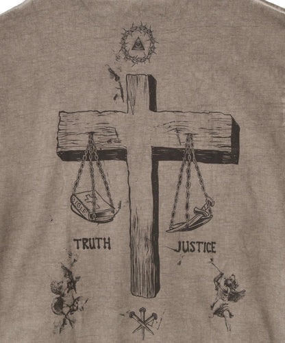 SPRAY BURN S/S TEE CROSS