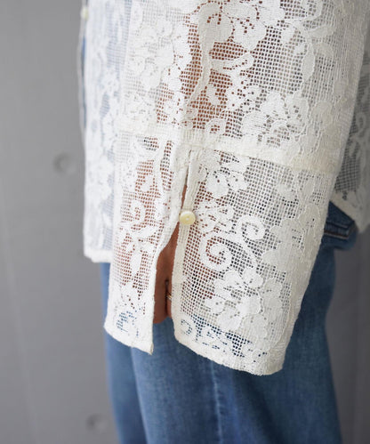 蕾絲設計 PORTABLE LACE HOODIE 連帽上衣