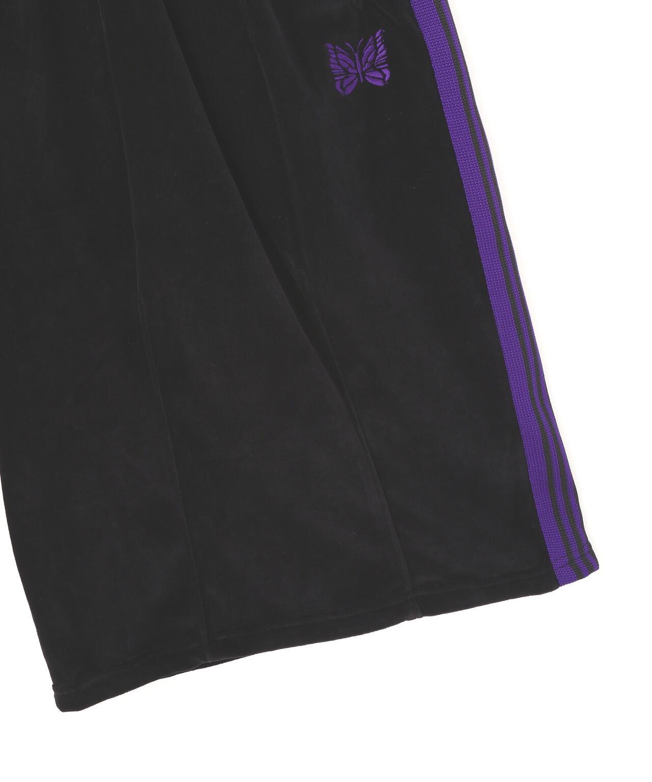 LHP 天鵝絨短褲 NEEDLES H.D.TRACK SHORTS - C/PE VELOUR(BLACK)
