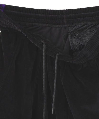 LHP 天鵝絨短褲 NEEDLES H.D.TRACK SHORTS - C/PE VELOUR(BLACK)