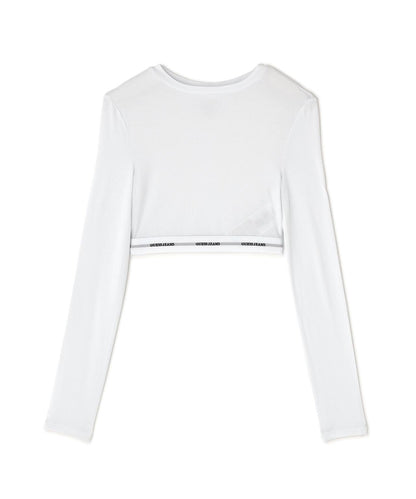 GUESS JEANS GJ L/S CROP TOP