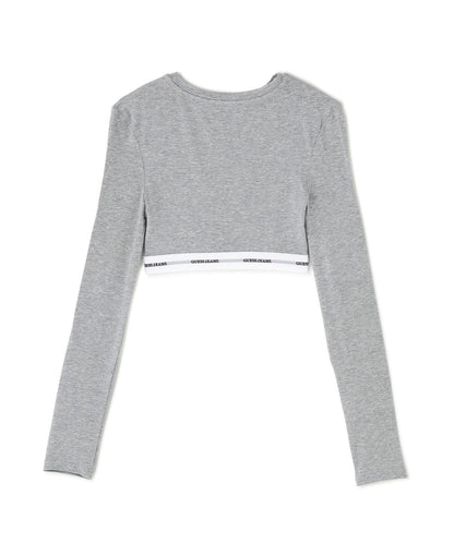 GUESS JEANS GJ L/S CROP TOP