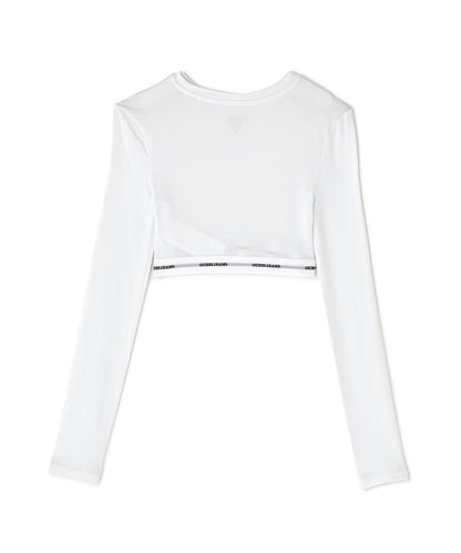 GUESS JEANS GJ L/S CROP TOP