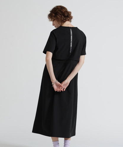直營店限定 RAGLAN SLEEVE LOGO PRINT ZIP ACTIVE ONE PIECE 連衣裙
