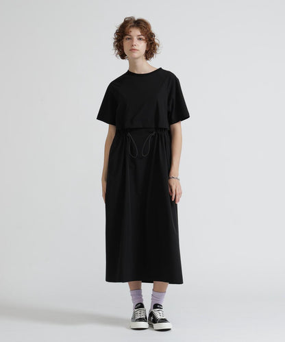 直營店限定 RAGLAN SLEEVE LOGO PRINT ZIP ACTIVE ONE PIECE 連衣裙