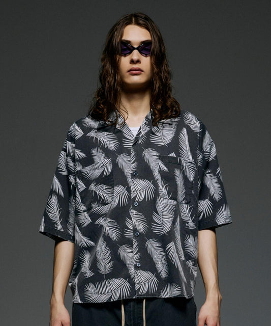 B omnivore/ビーオムニボー PIGMENT WIND CLOTH SHIRT 襯衫