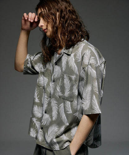 B omnivore/ビーオムニボー PIGMENT WIND CLOTH SHIRT 襯衫