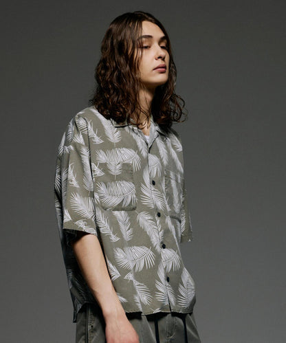 B omnivore/ビーオムニボー PIGMENT WIND CLOTH SHIRT 襯衫
