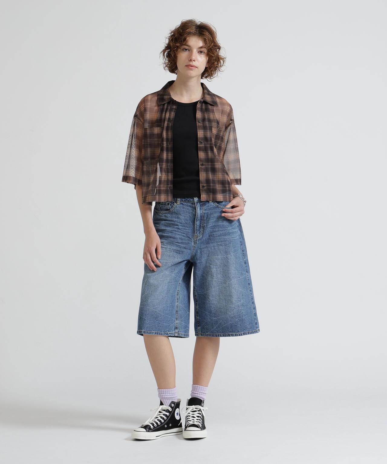 BERMUDA HALF DENIM PANTS 牛仔短褲