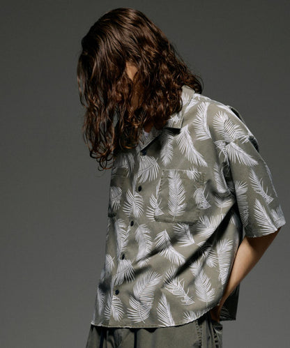B omnivore/ビーオムニボー PIGMENT WIND CLOTH SHIRT 襯衫