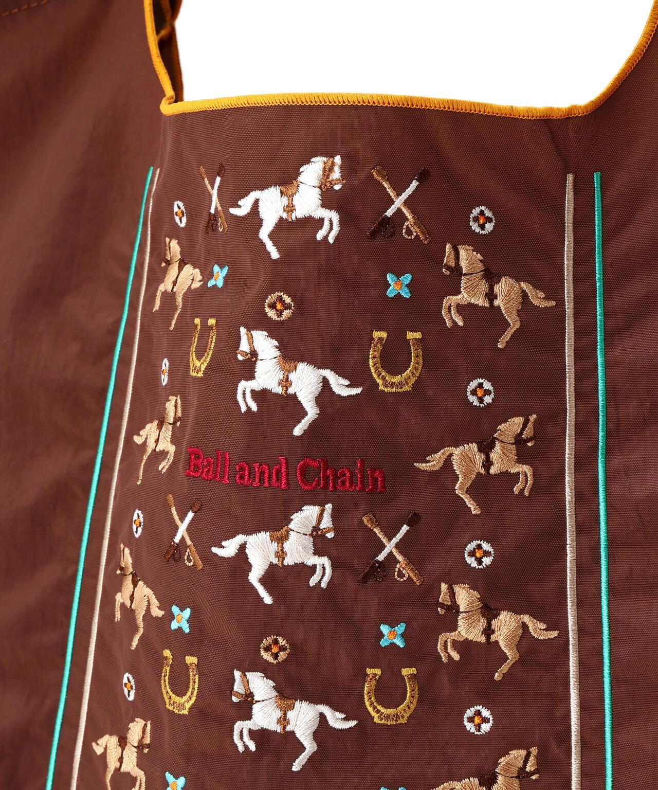 Ball&Chain HORSE LINE 印花 手提包 L尺寸