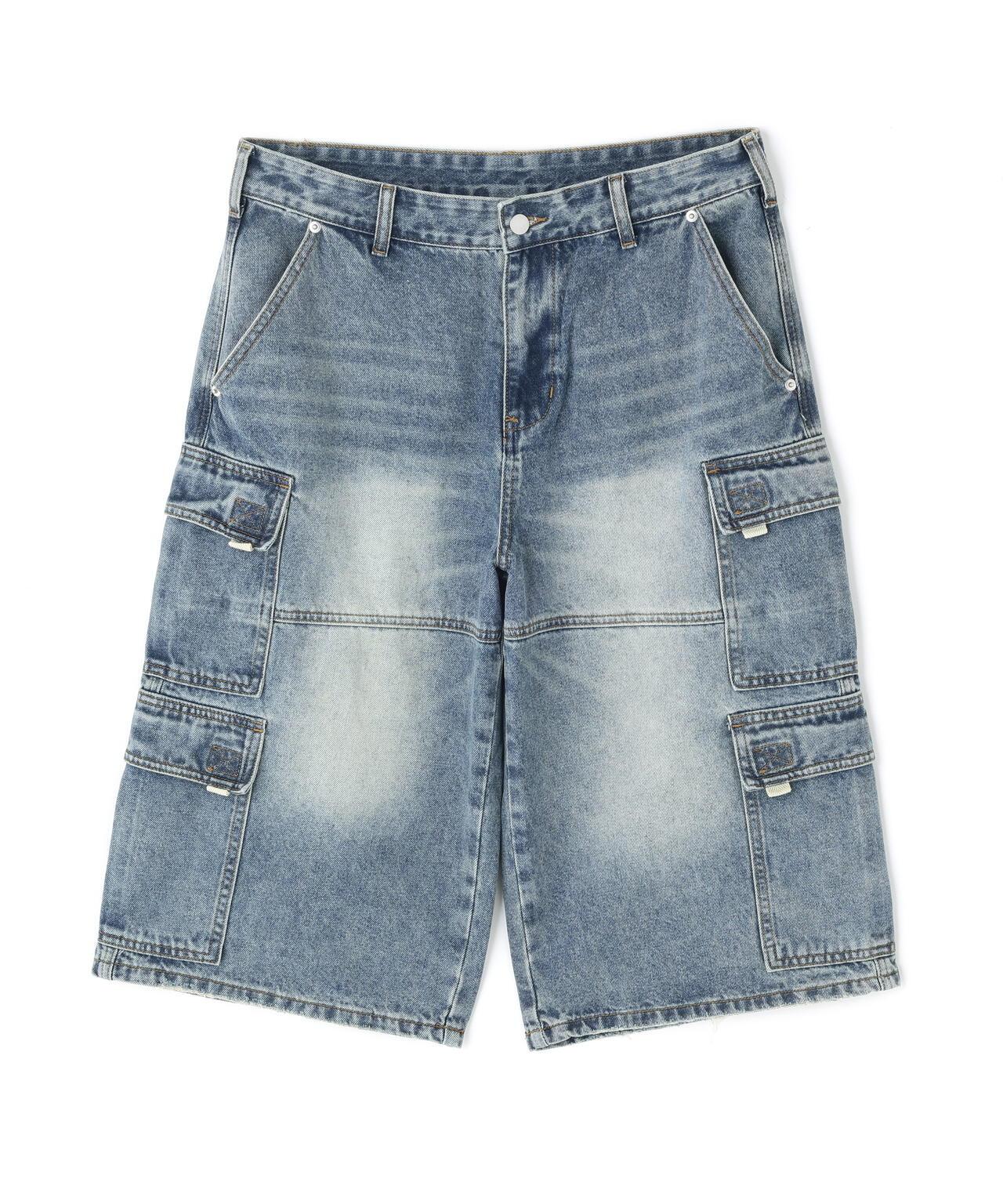 側袋設計 Side Pocket Denim Short Pants 牛仔短褲