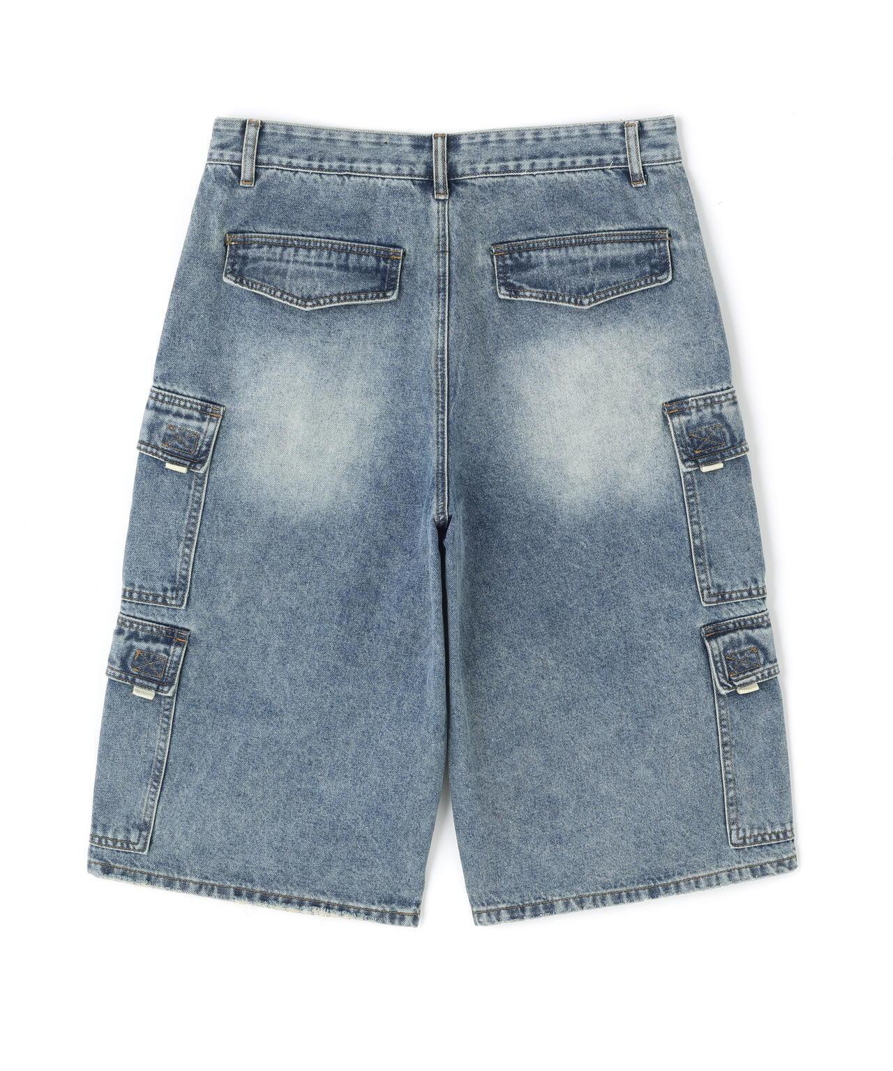 側袋設計 Side Pocket Denim Short Pants 牛仔短褲