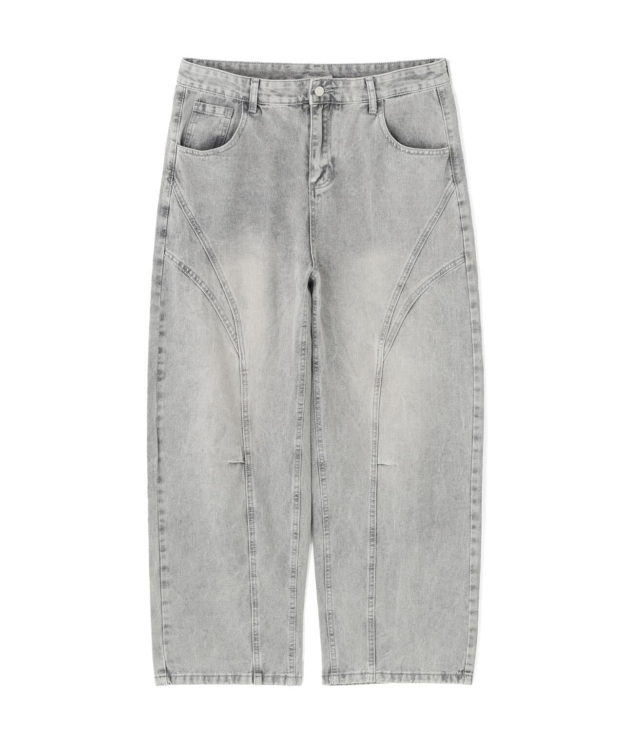 SIS/エスアイエス Fringe Detail Denim Pants 牛仔褲