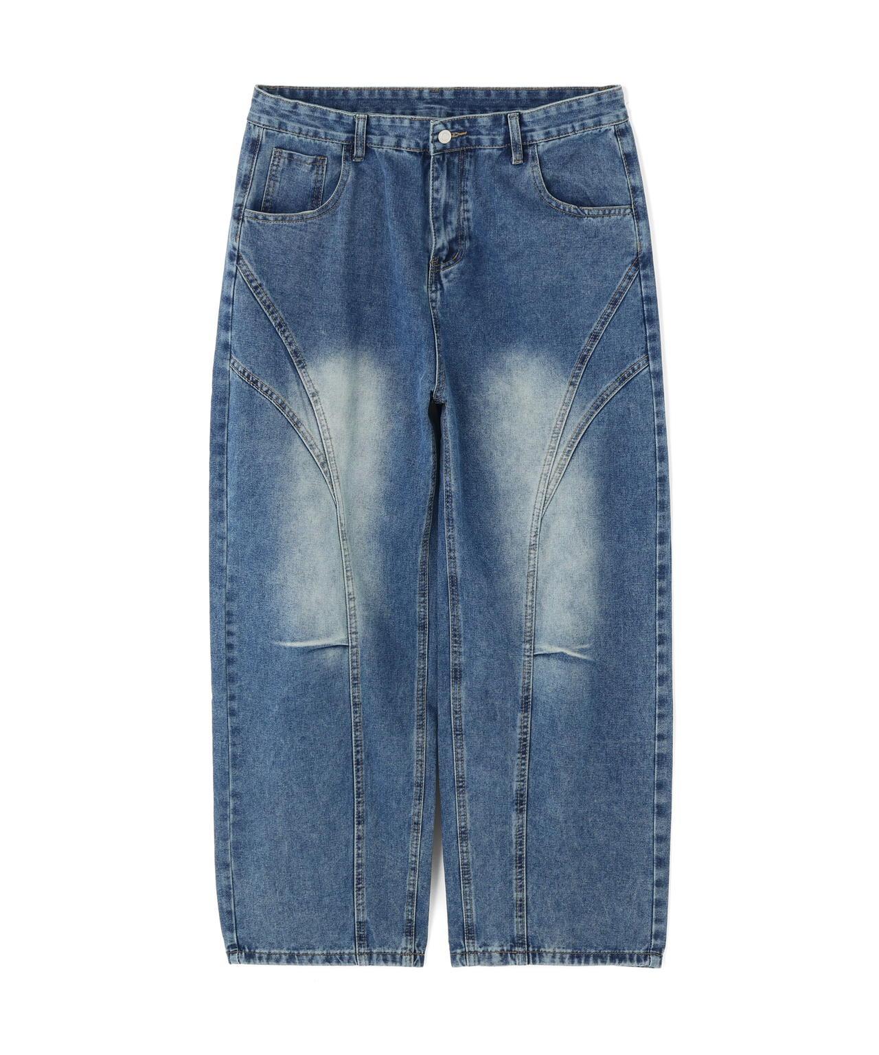 SIS/エスアイエス Fringe Detail Denim Pants 牛仔褲