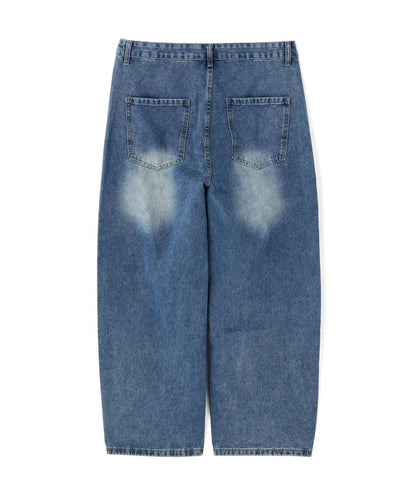 SIS/エスアイエス Fringe Detail Denim Pants 牛仔褲