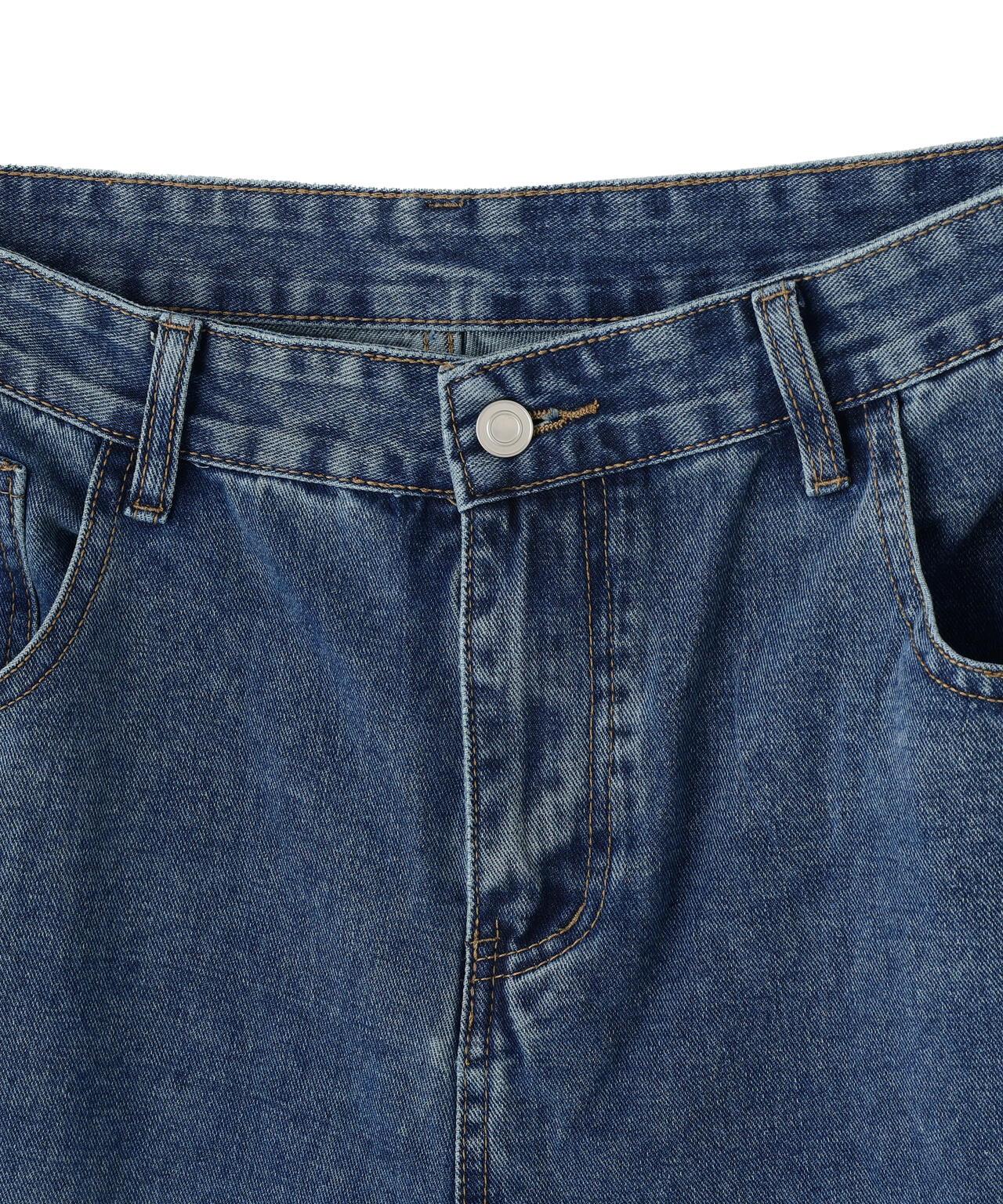SIS/エスアイエス Fringe Detail Denim Pants 牛仔褲