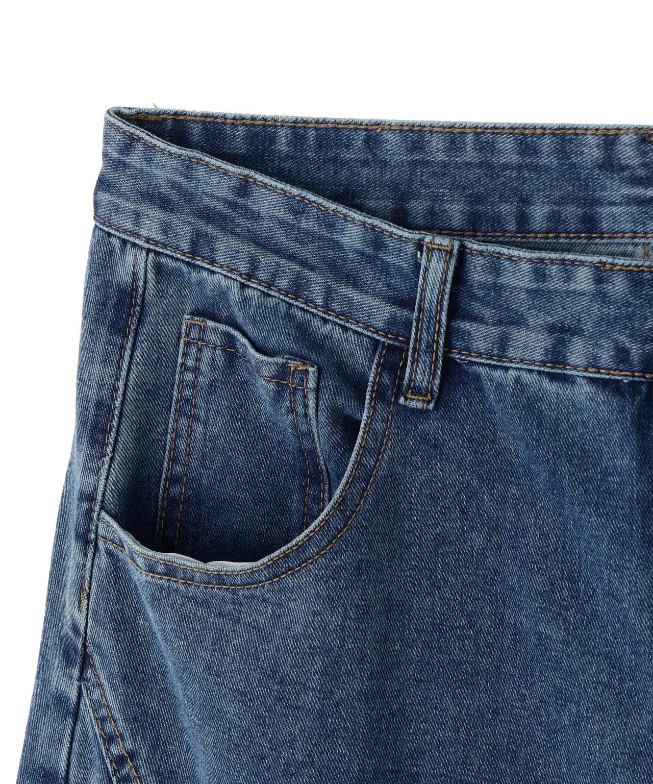SIS/エスアイエス Fringe Detail Denim Pants 牛仔褲