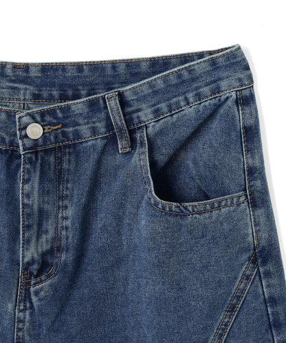 SIS/エスアイエス Fringe Detail Denim Pants 牛仔褲