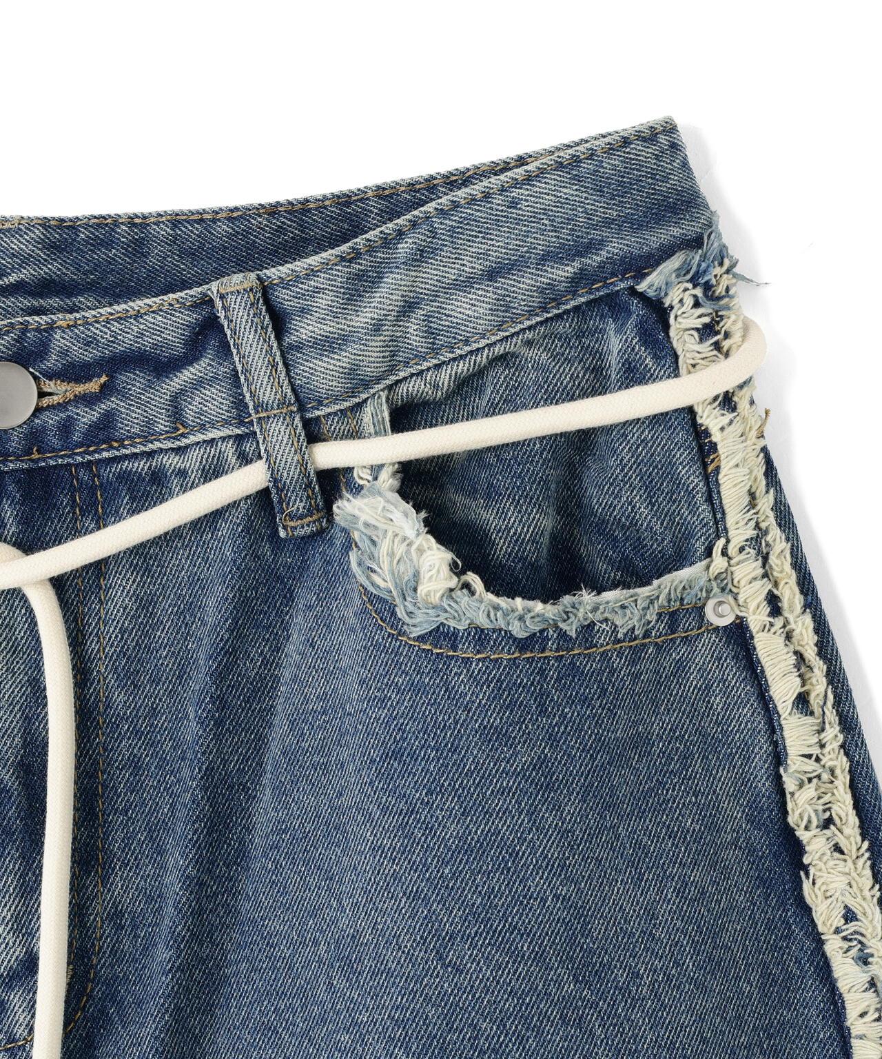 SIS/エスアイエス Side Fringe Denim Pants