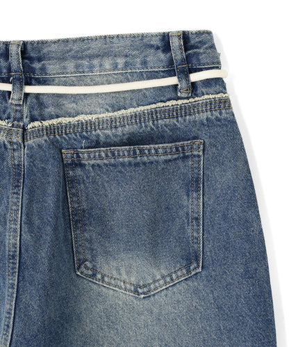 SIS/エスアイエス Side Fringe Denim Pants