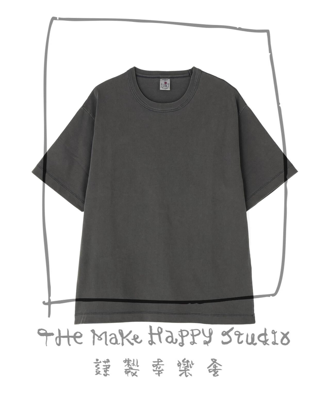 The Make Happy Studio CREWNECK PIGMENT TEE 圓領做舊染色T恤